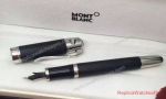 Fake Mont Blanc Fountain Pen - MontBlanc Jules Verne Black Limited Edition Pen Black & Silver Clip